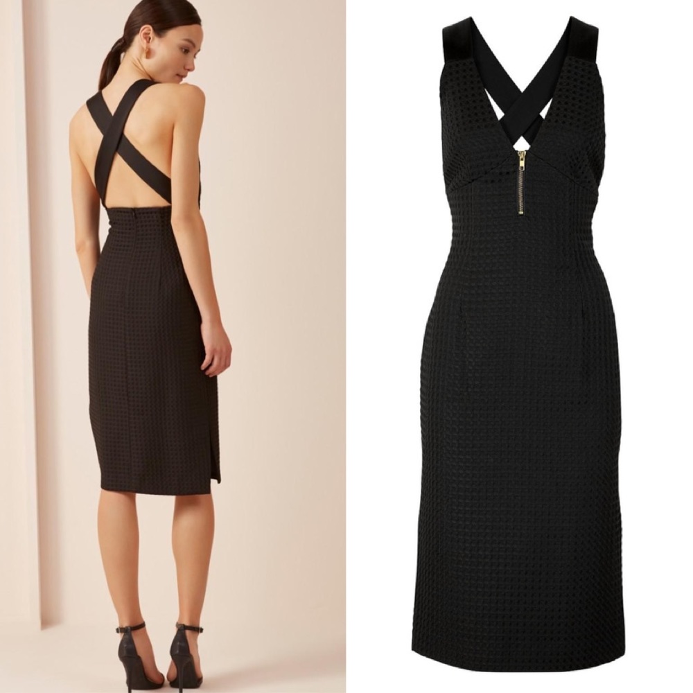 Keepsake Women's Black Midi Chicago Dress M NWT